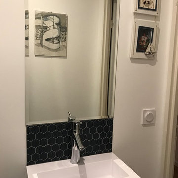 WC / Vasque suspendu / Miroir