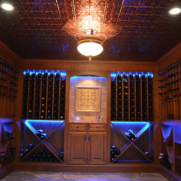 1000 Bottle Wine Cellar with Cherry Wood Racks