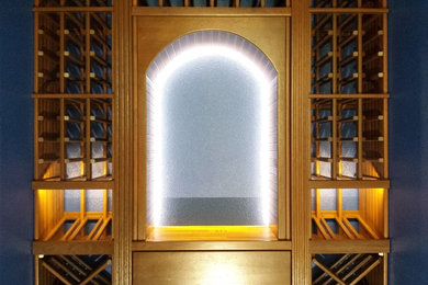 Wine cellar - mid-sized traditional wine cellar idea in Tampa