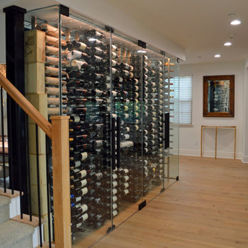 3-Deep Metal Wine Racks at the Front and Single-Deep Wine Racks at the Back Manh