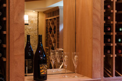 Wine cellar - traditional wine cellar idea in Richmond