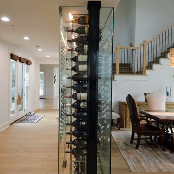 A Stylish and Safe Glass Home Wine Cellar in a Manhattan Beach