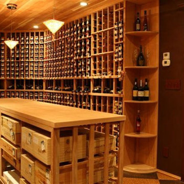 Additional Storage Space in this Ingenious Wine Cellar Design TX