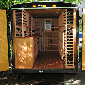 After - Trailer turned into a Wine Cellar