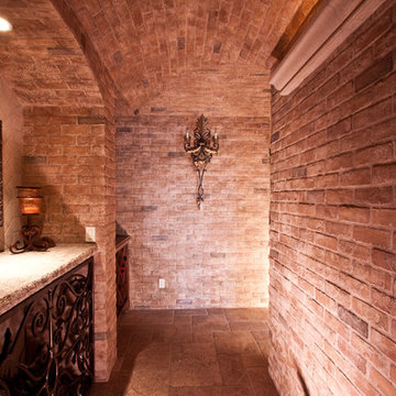 Aged Brick Wine Cellar