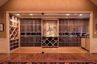 All Heart Redwood Glass Enclosed Wine Cellar