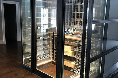 Wine cellar - modern wine cellar idea in New York