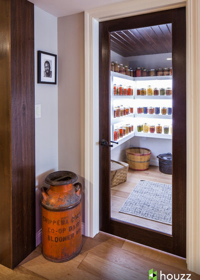 Traditional Wine Cellar by Catherine Renae Thomas Design Co.