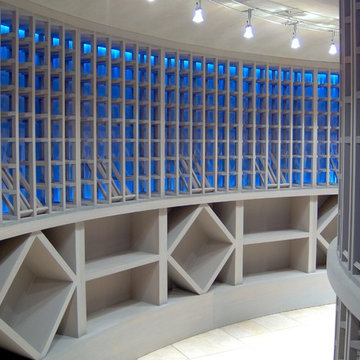 Backlit Wine Cellar