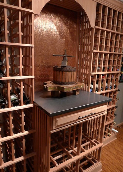 Contemporary Wine Cellar by Grande Interiors