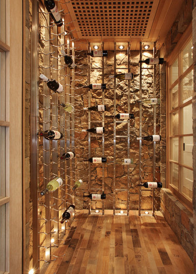 Coastal Wine Cellar by Brandon Architects, Inc.