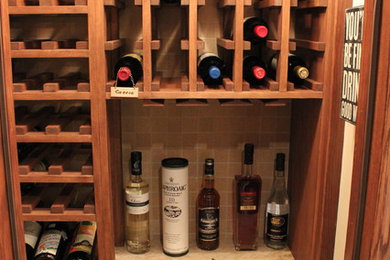 Inspiration for a modern wine cellar remodel in Montreal