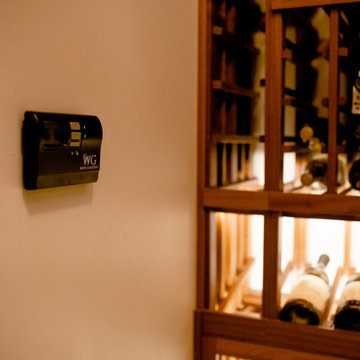 Beautiful Wine Cellar Lighting to Highlight the Display Row
