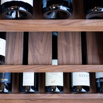 Bespoke wine storage designed by Mia Marquez