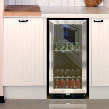 Beverage Cooler with Interior Display