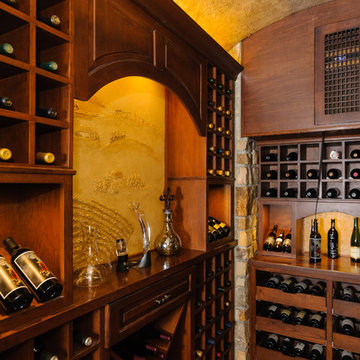 Biltmore Park Lower Level Wine Cellar & Kitchen