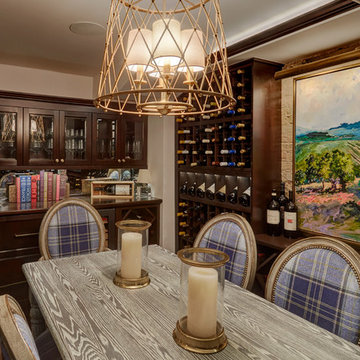 Built-In Wine Hutch in Lower Level Wine Tasting Room
