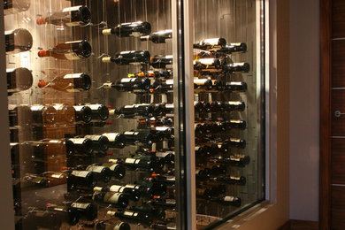 Example of a wine cellar design in Seattle