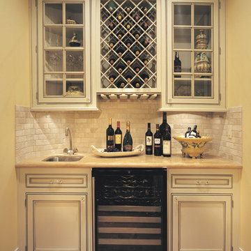 Canyon Creek Cornerstone - Falmouth Inset in Maple, painted Creme Brule