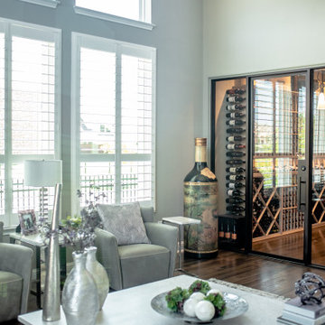 Captivating Contemporary Custom Wine Cellar in Dallas