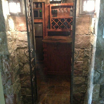Castle stone wine room