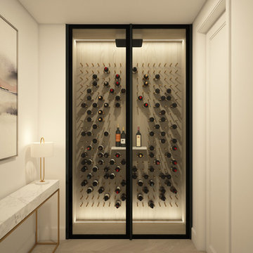 CAVEA- First Engineered Glass Wall for Wine Cellar