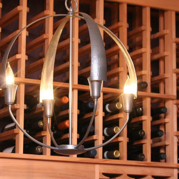 Chandelier in Wine Cellar