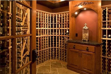 Wine cellar - traditional wine cellar idea in Minneapolis