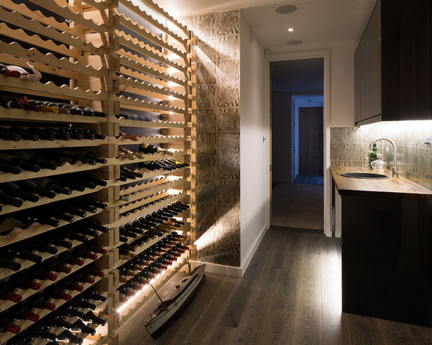Contemporary Wine Cellar by PEEK Architecture + Design Ltd
