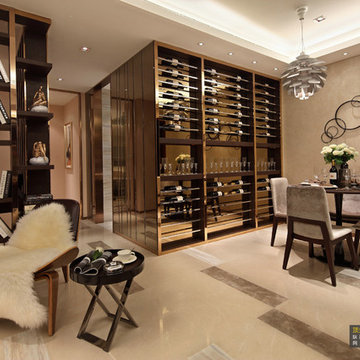 China Made Customized Stainless Steel Copper Wine  Cellar