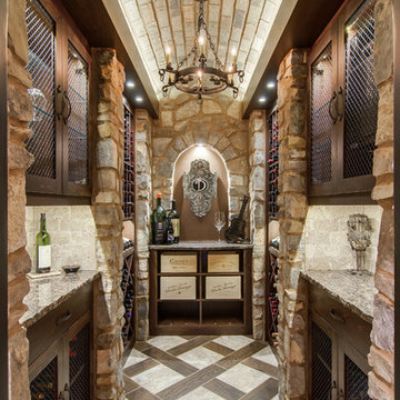 Closet converted into a Custom Wine Cellar