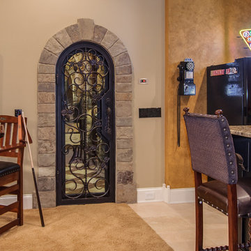 Closet converted into a Custom Wine Cellar
