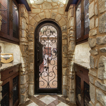 Closet converted into a Custom Wine Cellar