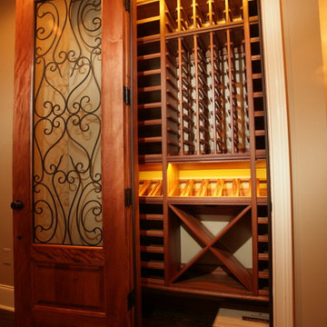 Closet Converted to Wine Cellar