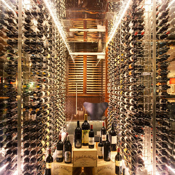 Contemporary Custom Made Wine Cabinet