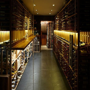 Contemporary Custom Wine Cellar