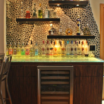 Contemporary Glass Top Bar