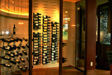 Wine cellar - traditional wine cellar idea in Denver