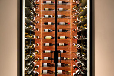 Wine cellar - contemporary wine cellar idea in San Francisco