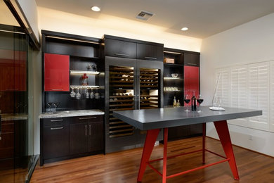 Inspiration for a contemporary wine cellar remodel in Phoenix