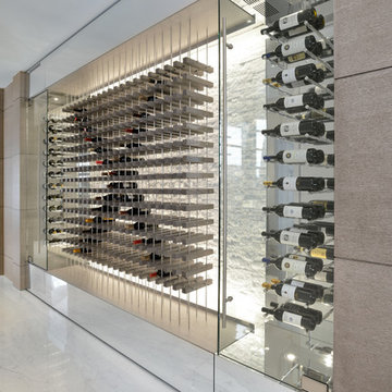 Contemporary Wine Storage Feature