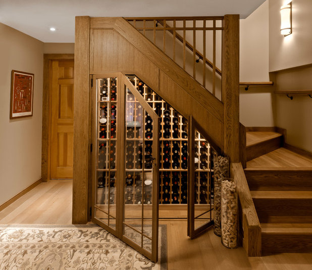 Traditional Wine Cellar by Volansky Studio