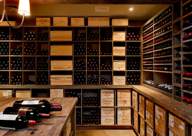 Traditional Wine Cellar by Crisp Architects