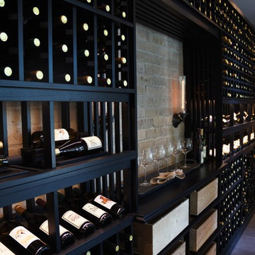 Crystal Cove Newport Beach Orange County Custom Wine Cellar Wine Room Glass