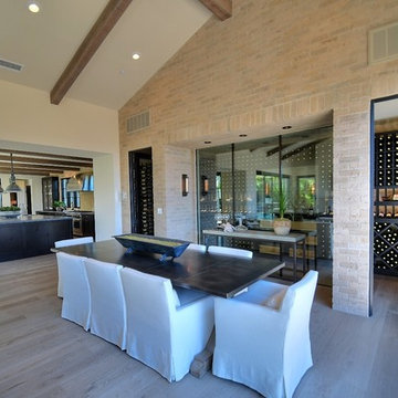 Crystal Cove Newport Beach Orange County Custom Wine Cellar Wine Room Glass
