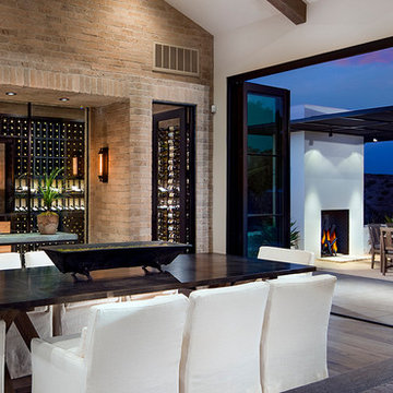 Crystal Cove, Newport Beach, Orange County Custom Wine Cellar within Model Home