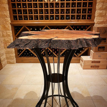 Custom Live Edge Wine Table