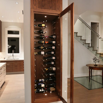 Custom Made, Temperature Controlled, Built - in Wine Rack.