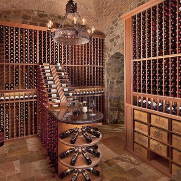 Custom Mahogany Wine Cellar in Arizona