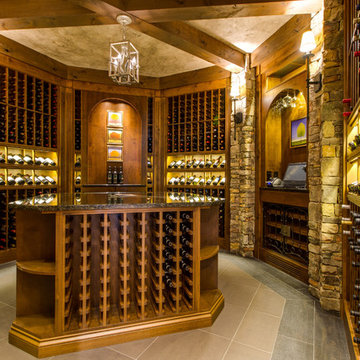 Custom Octagon Wine Cellar